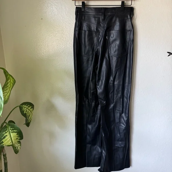 Levi’s | Premium 70’s Flare Faux Leather Jeans - Picture 4 of 7
